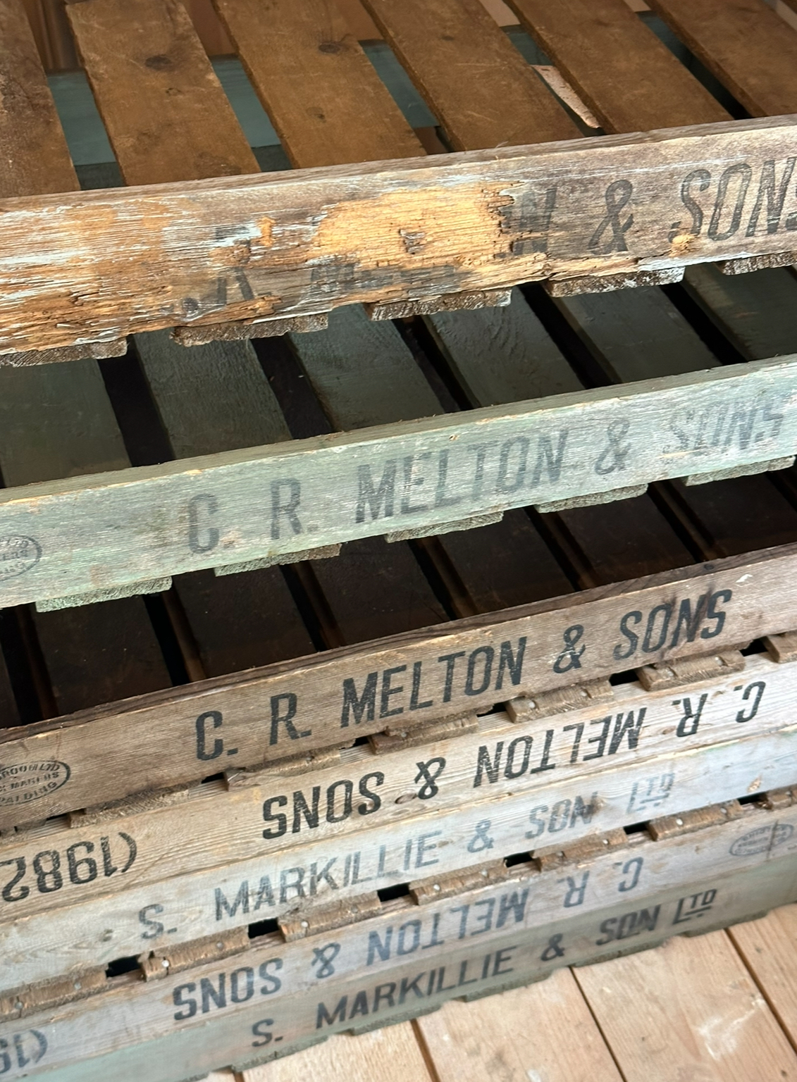 Vintage Apple Crates 