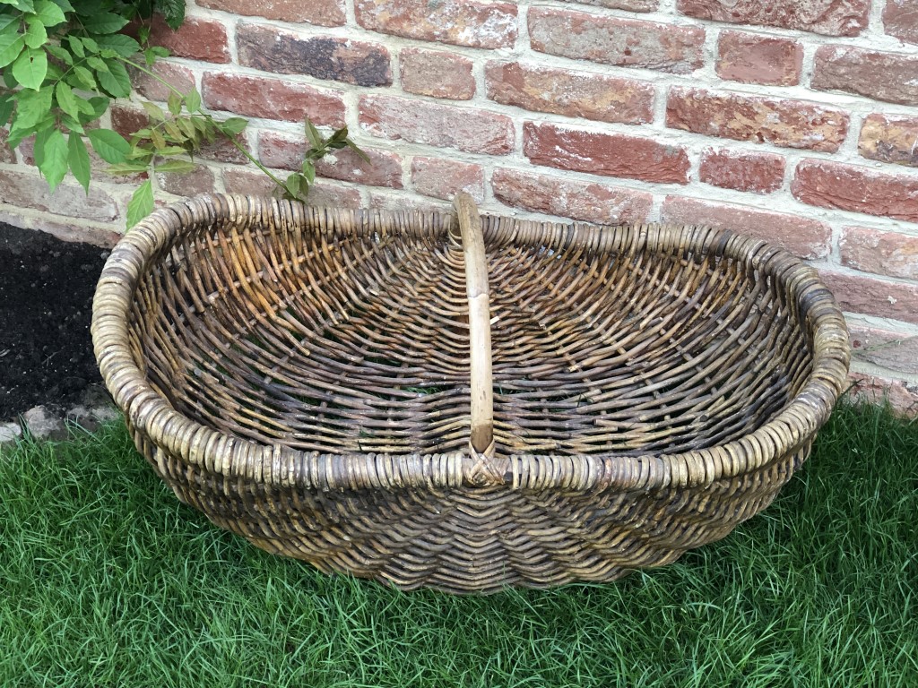 Large Beautiful Wicker Handled Basket